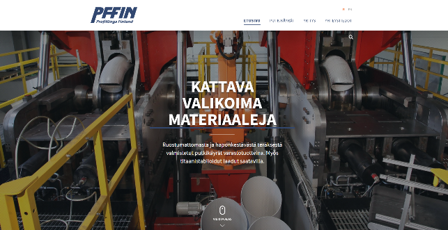 Profitteng verkkosivut etusivu