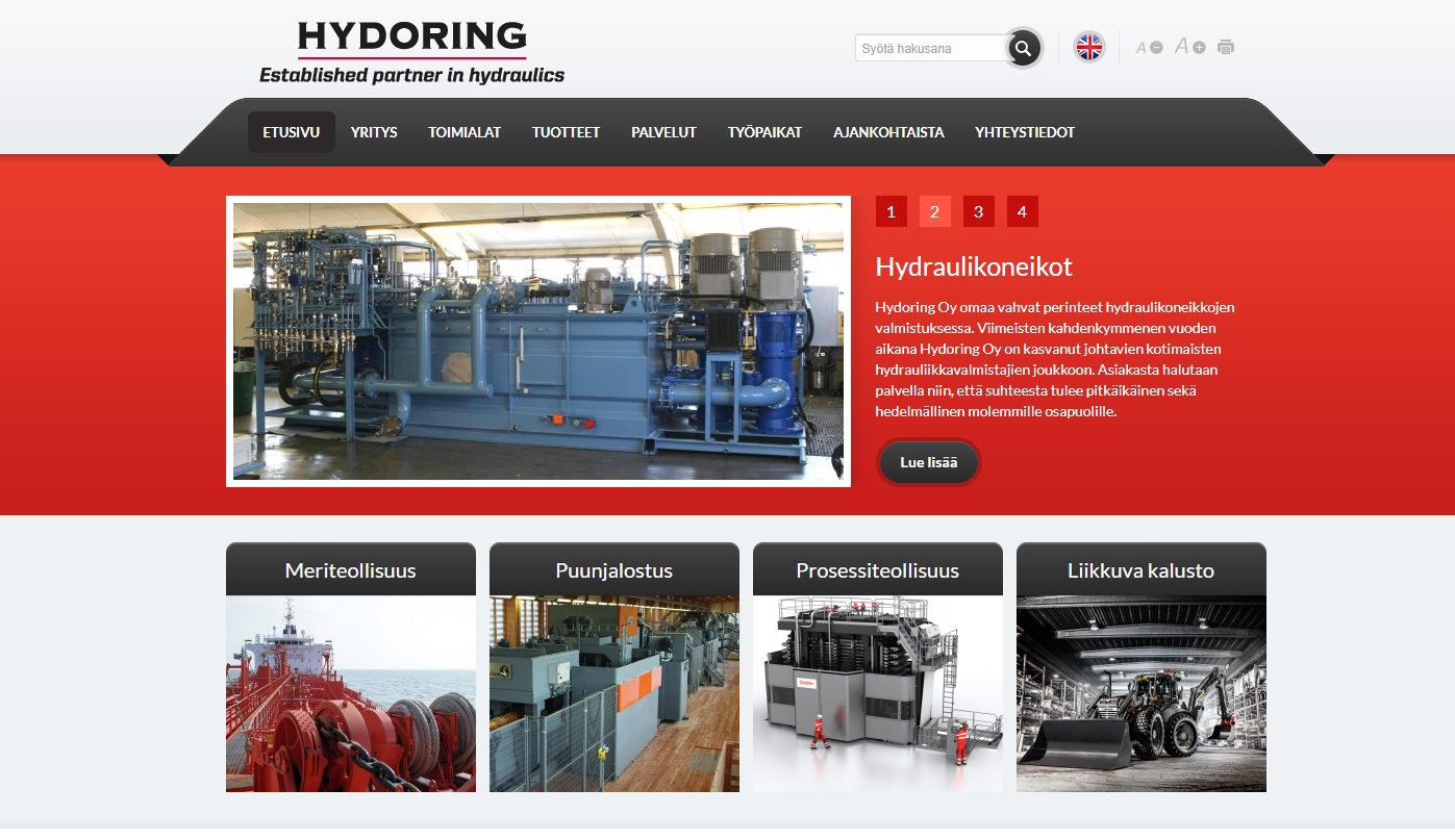 Hydoring etusivu