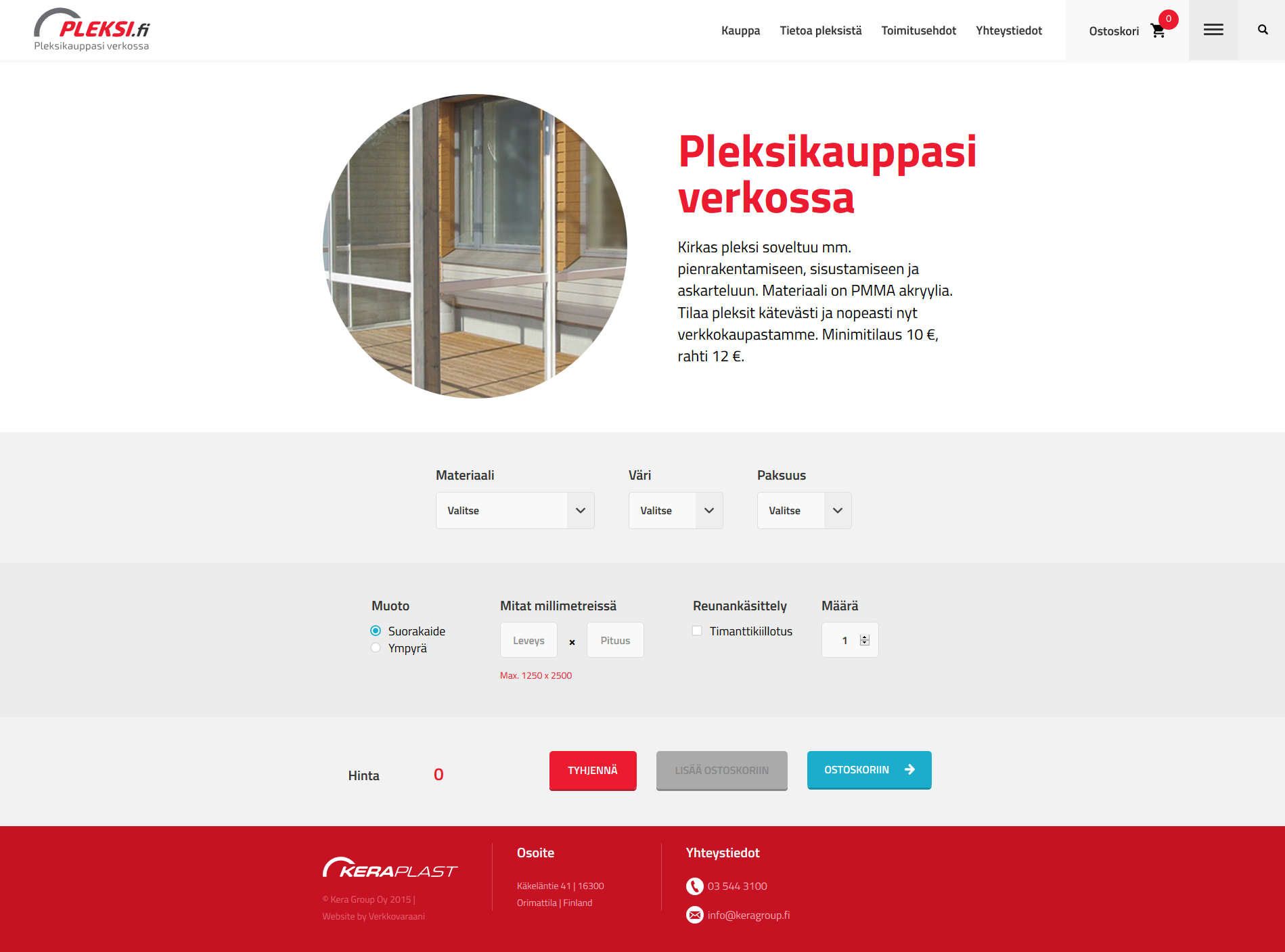 Pleksi.fi - pleksikauppasi verkossa