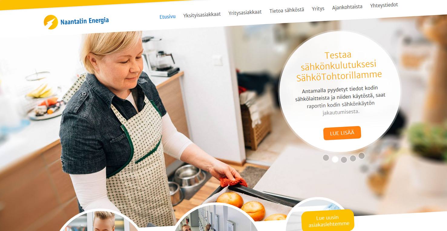 Verkkosivut Naantalin Energia