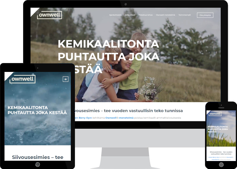 WordPress-sivut Onwellille